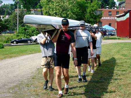  NLR Day 2008: CLRA member leads his crew of novices to the water.